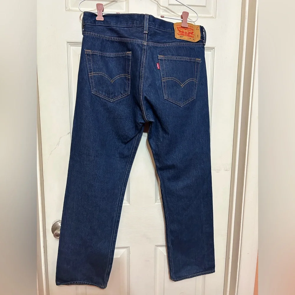 Levis Jeans Mens Button Fly 501 Western Ranch Barn Cowboy Rodeo 34x30